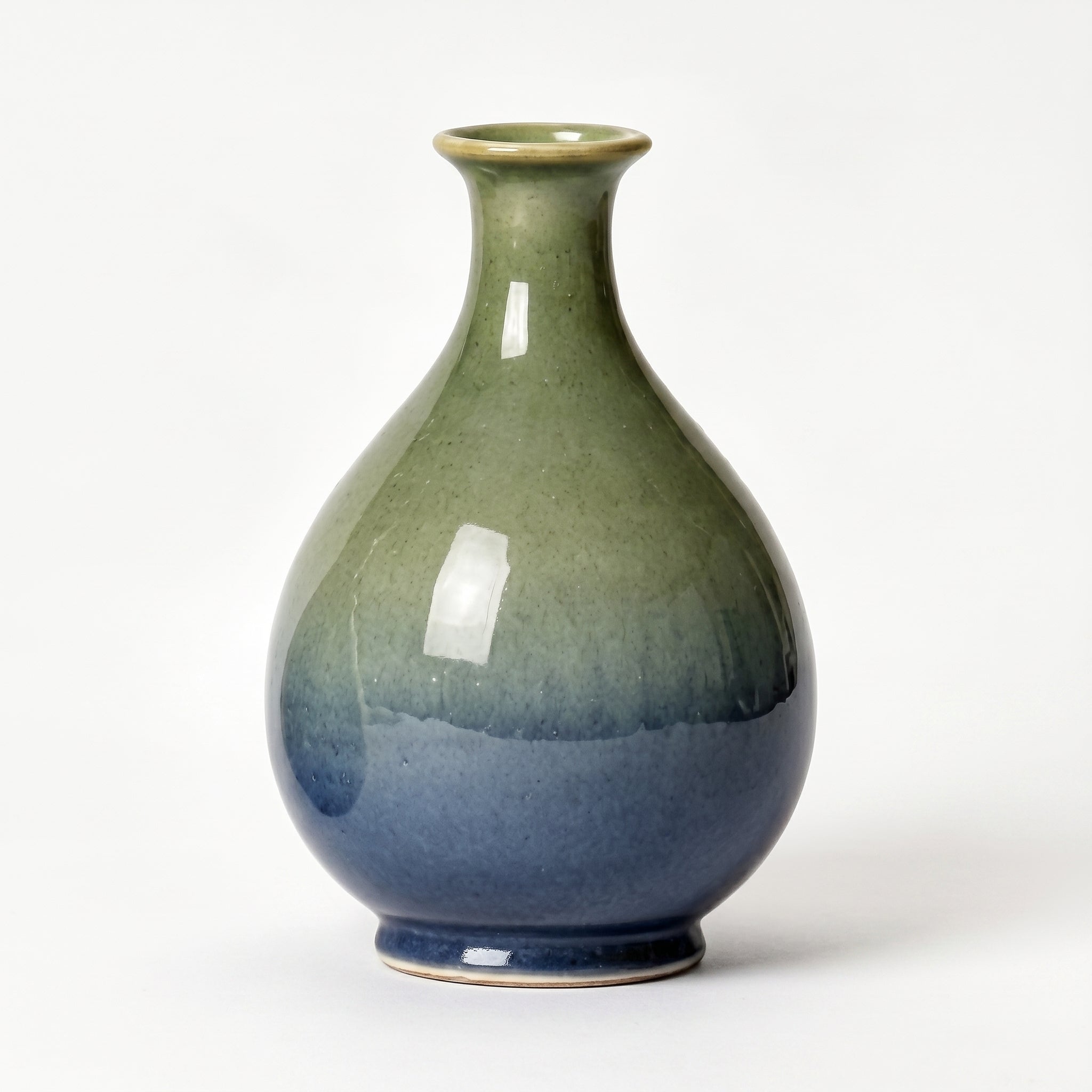 Blue Reactive Glaze Ceramic Vase