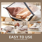 Vacuum Bags for Travel with USB Rechargeable Electric Pump, Durable Lightweight Storage Organizer, Space Saving Compression Bags , Portable Clothes Storage Organizer, Travel Packing Pouch for Garment & Outdoor Camping - Memorial Day Sale Deals