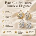 🔥 LAST DAY 90% OFF: Travel-Safe VVS1 Pear-Cut Moissanite Stud Earrings in 925 Silver