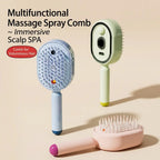 Electric Spray Air Cushion Massage Comb – Self-Cleaning, Anti-Tangle, Anti-Static, Volumizing Hair Brush with Essential Oil Mist Aromatherapy for Hair Care