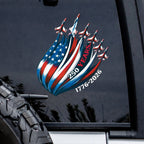 🔥 LIMITED TIME OFFER – America 250th Anniversary Patriotic UV DTF 3D Car Decal (1776–2026)