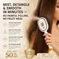 Electric Spray Air Cushion Massage Comb – Self-Cleaning, Anti-Tangle, Anti-Static, Volumizing Hair Brush with Essential Oil Mist Aromatherapy for Hair Care