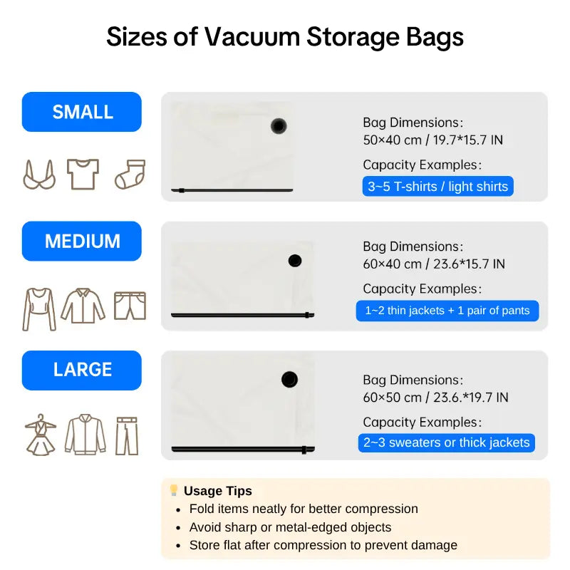 Vacuum Bags for Travel with USB Rechargeable Electric Pump, Durable Lightweight Storage Organizer, Space Saving Compression Bags , Portable Clothes Storage Organizer, Travel Packing Pouch for Garment & Outdoor Camping - Memorial Day Sale Deals