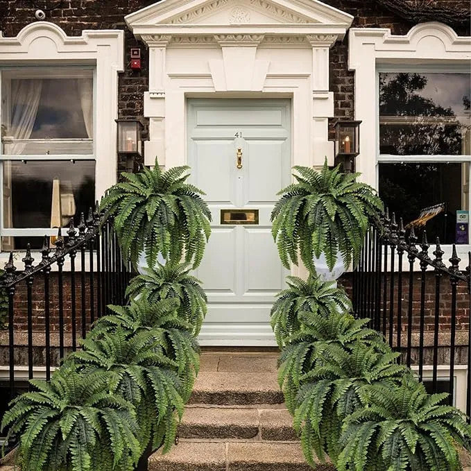 🌲BUY 1 GET 1 FREE (2 PCS)🔥48Inch Large UV Artificial Boston Ferns With Basket--No watering, No fading