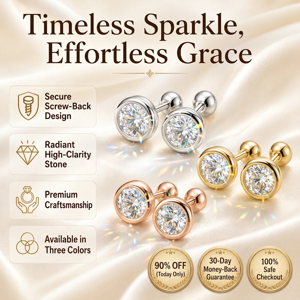 🚨 FLASH SALE: LAST DAY 90% OFF -The "Sleep-Safe" Moissanite Bubble Studs – Passes Diamond Tester