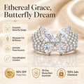 Ethereal Butterfly Ring: 3-Carat Lab-Grown Diamond (90% OFF Today)
