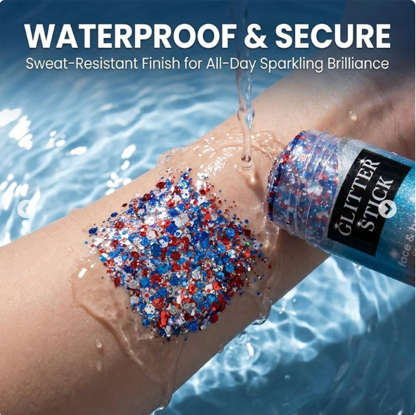Hot Sale 🎇Red, White, & Blue Patriotic Glitter Stick 🔥