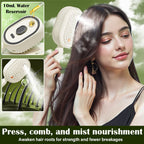 Electric Spray Air Cushion Massage Comb – Self-Cleaning, Anti-Tangle, Anti-Static, Volumizing Hair Brush with Essential Oil Mist Aromatherapy for Hair Care
