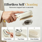 Electric Spray Air Cushion Massage Comb – Self-Cleaning, Anti-Tangle, Anti-Static, Volumizing Hair Brush with Essential Oil Mist Aromatherapy for Hair Care