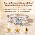 🔥90% OFF TODAY ONLY：Classic Solitaire Pavé Diamond Ring – Timeless Brilliance &amp; Ergonomic Comfort Fit