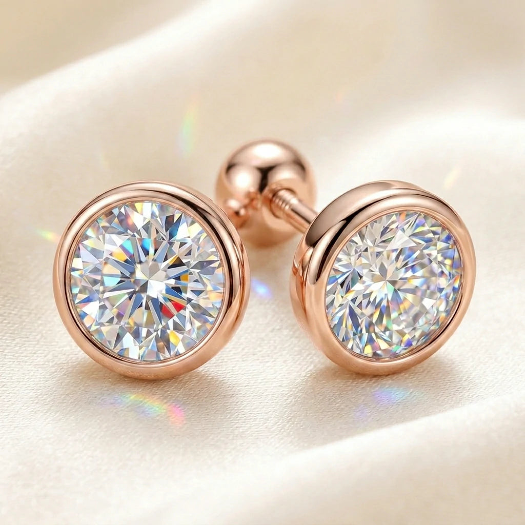 🚨 FLASH SALE: LAST DAY 90% OFF -The "Sleep-Safe" Moissanite Bubble Studs – Passes Diamond Tester