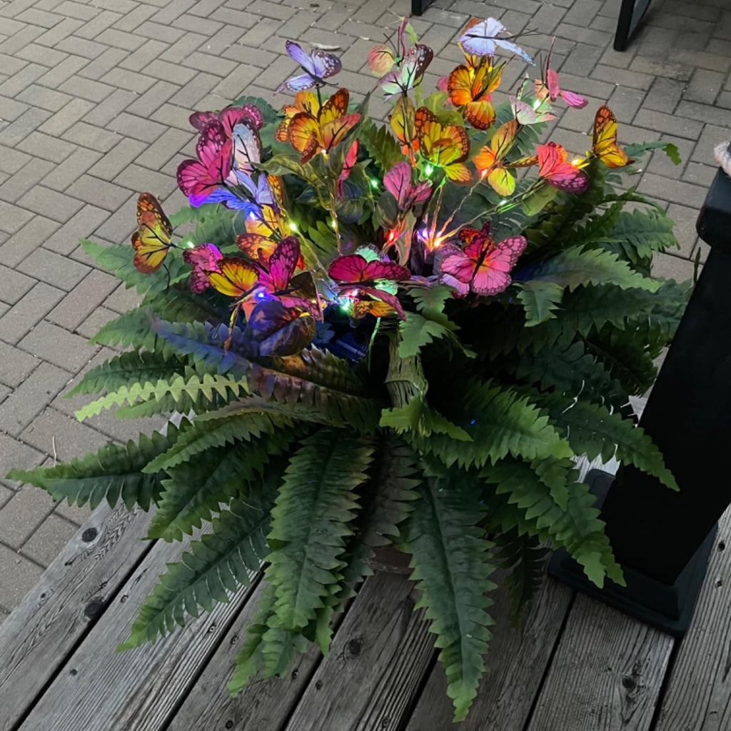 🌲BUY 1 GET 1 FREE (2 PCS)🔥48Inch Large UV Artificial Boston Ferns With Basket--No watering, No fading