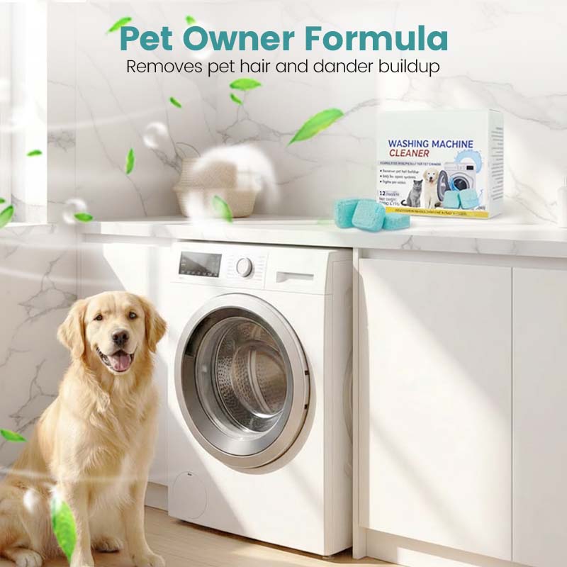 ⏳LAST DAY SPECIAL PRICE!! 🏆  Eco-Friendly Washing Machine Cleaner 12 Tablets - Deep Cleans Inner Drum & Eliminates Odors for a Fresh Washer 🌸