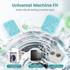 ⏳LAST DAY SPECIAL PRICE!! 🏆  Eco-Friendly Washing Machine Cleaner 12 Tablets - Deep Cleans Inner Drum & Eliminates Odors for a Fresh Washer 🌸