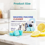 ⏳LAST DAY SPECIAL PRICE!! 🏆  Eco-Friendly Washing Machine Cleaner 12 Tablets - Deep Cleans Inner Drum & Eliminates Odors for a Fresh Washer 🌸
