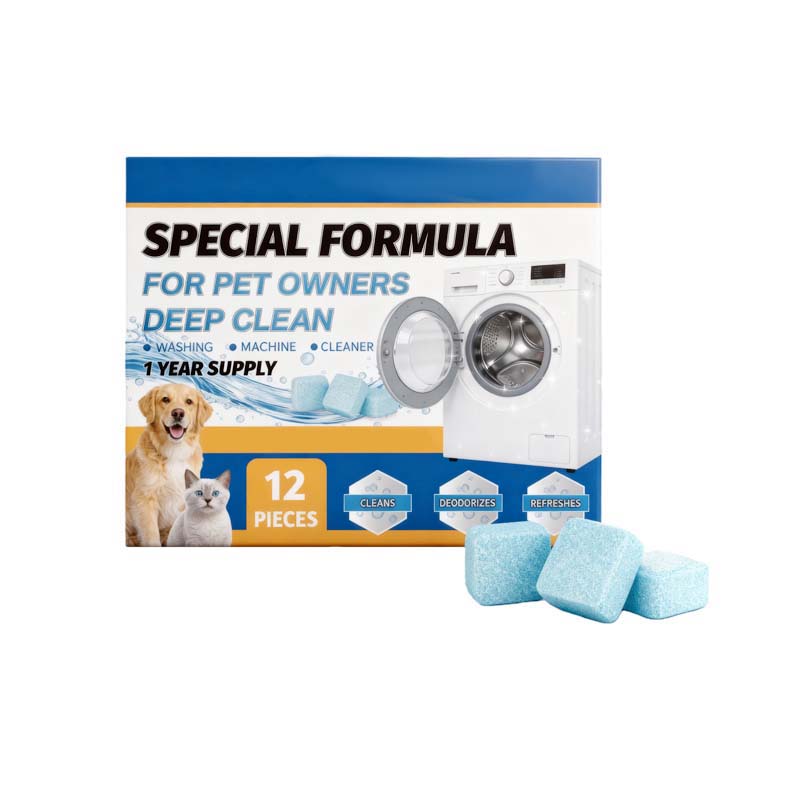 ⏳LAST DAY SPECIAL PRICE!! 🏆  Eco-Friendly Washing Machine Cleaner 12 Tablets - Deep Cleans Inner Drum & Eliminates Odors for a Fresh Washer 🌸