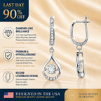 🔥🔥 90% OFF TODAY: 1-Carat "Dancing" Moissanite Earrings – The Pure S925 Comfort & Sparkle You Deserve 💖